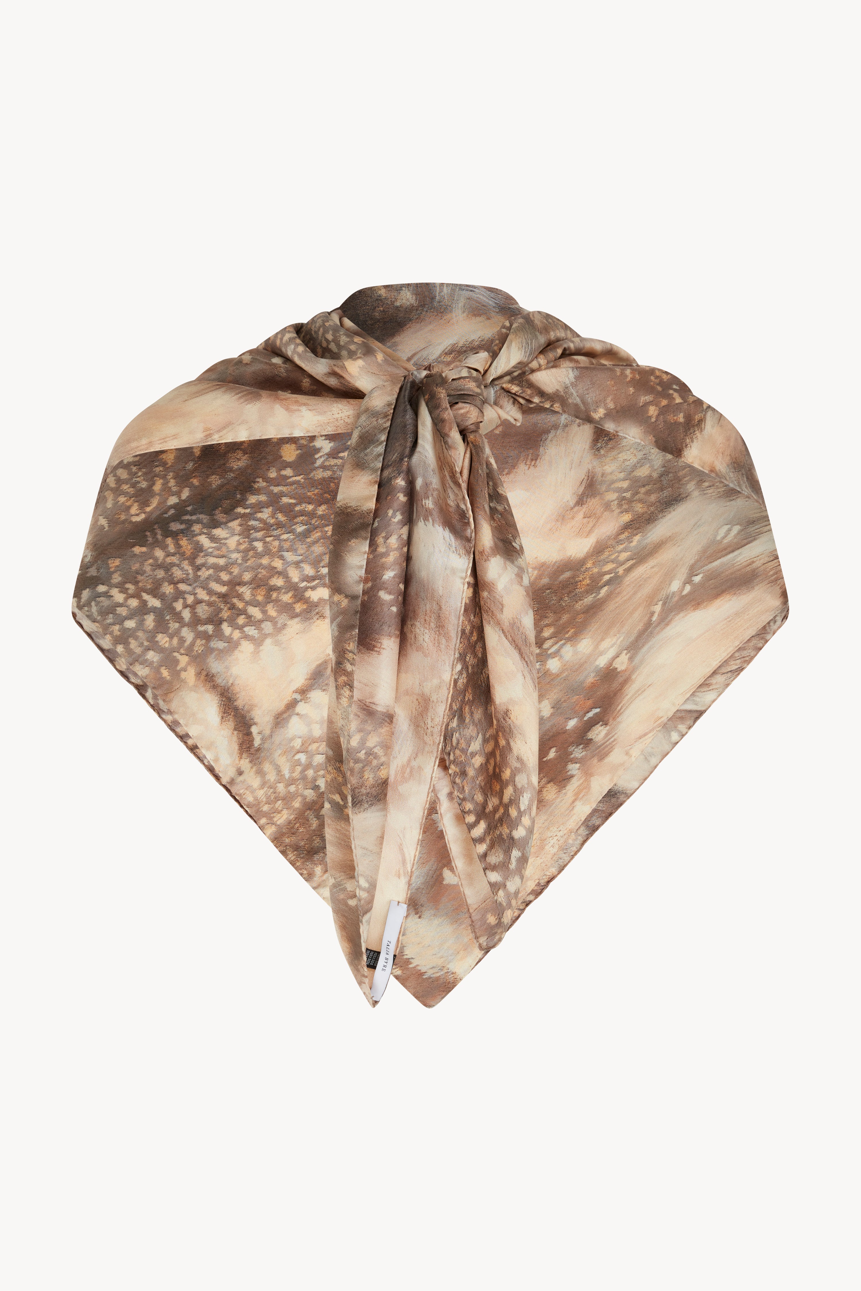 DEER PRINT SILK SCARF